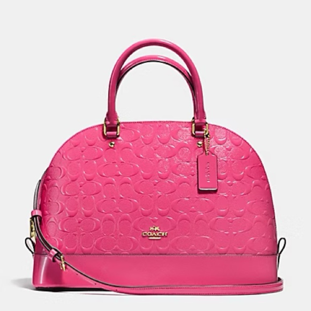 Coach Sierra Satchel Debossed Patent Leather - Picture 1 of 14